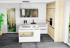 Eckküche Eiche San Remo